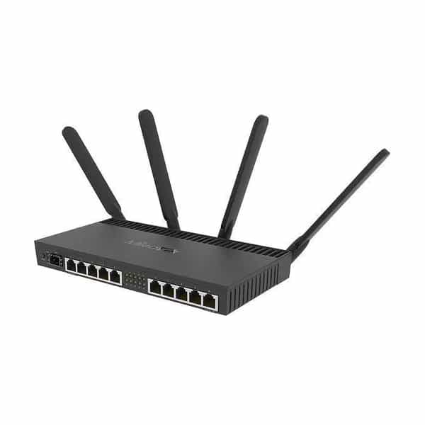 Router WiFi MikroTik RB4011iGS+5HacQ2HnD 10 puertos Gigabit doble banda sin fuente