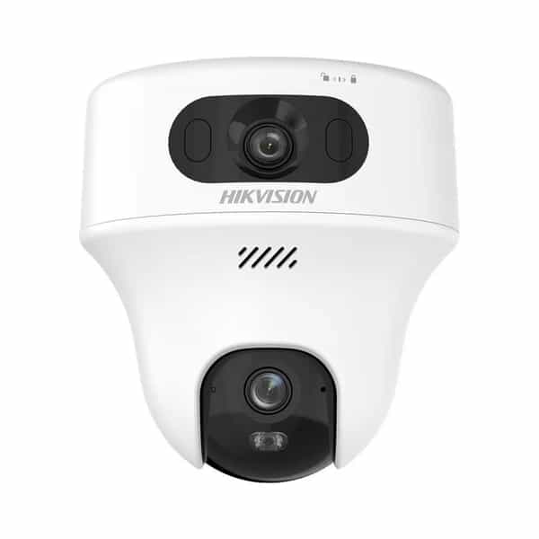 Cámara WiFi 6 PT doble lente interior Hikvision DS-2CFWQ6-D 6MP