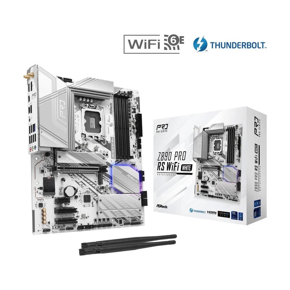 Motherboard ASROCK (LGA1851) Z890 PRO RS WIFI WHITE