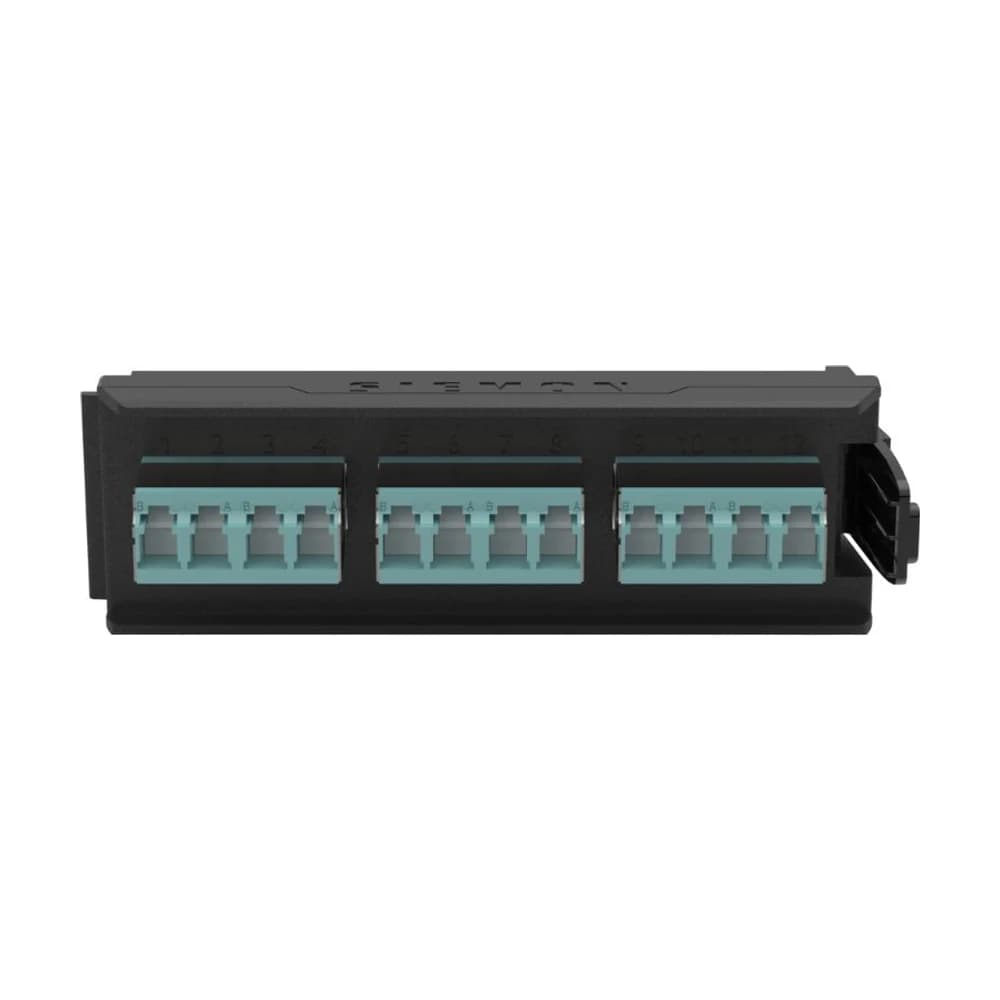 Placa adaptadora Siemon LightVerse 12 fibras LC Shutter adaptador azul LVA12-LSU-BC-A