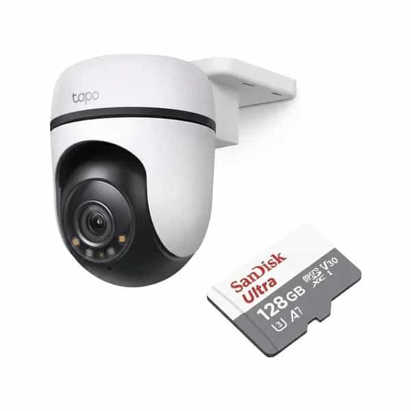 Cámara de seguridad IP exterior TP-Link Tapo C500 1080p 360° + microSD SanDisk 128 GB