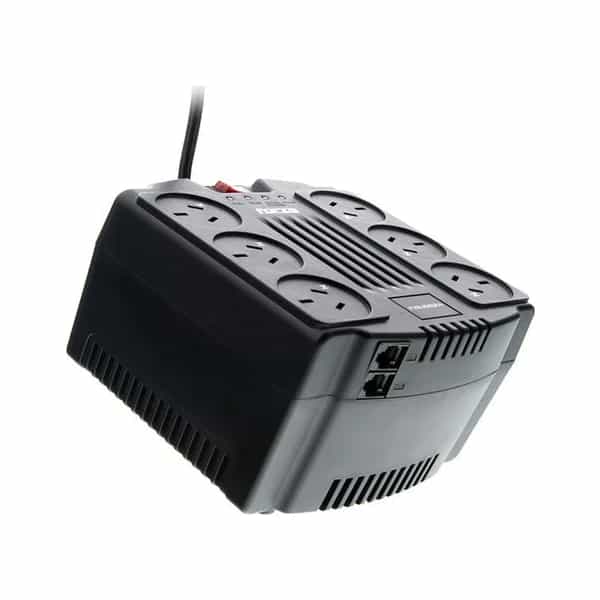 Estabilizador de tensión Forza 2200 VA 1100 W 220 V 6 tomas FVR-2202A