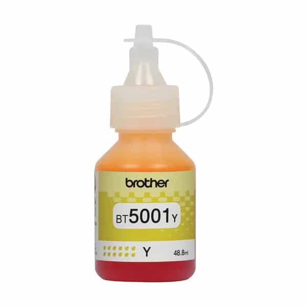 Botella de tinta Brother BT5001Y Amarilla para DCP-T220/T420W/T720DW/T820DW