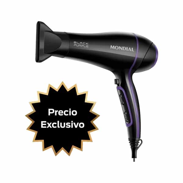 Secador de pelo Mondial 2000W 220V 3 velocidades Negro SCN-01-1