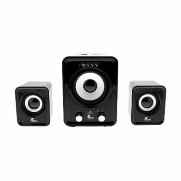 Parlantes XTech 21 USB 35 MM Micro SD Black