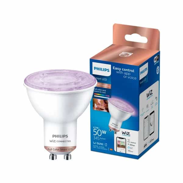 Lampara Philips Wfb LED Smart RGB 50W GU10
