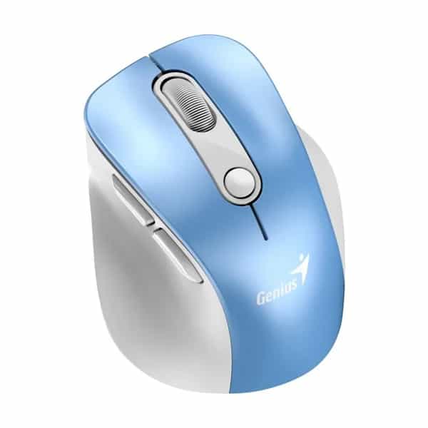 Mouse Genius Ergo 9000S Pro 2.4GHZ+BT Light Blue