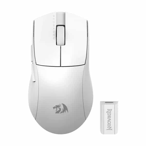 Mouse Inalámbrico Redragon King M916 Pro 4K Blanco