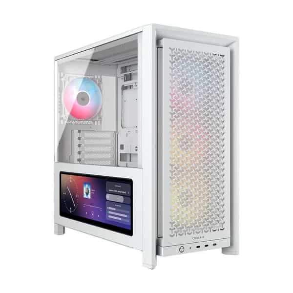 Gabinete Corsair Frame 4000D RS con pantalla LCD Xeneon Edge blanco CC-9011327-WW
