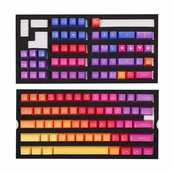 Set de keycaps Ducky Afterglow SA US ABS Seamless Double Shot DKSA108-USADZZWSG