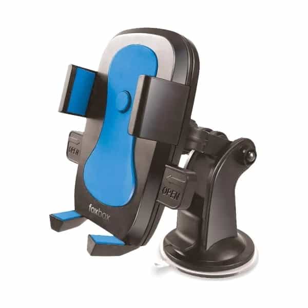 Soporte de celular para auto Foxbox Bracket con sopapa azul
