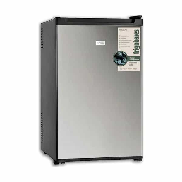 Frigobar Vondom Rfg170 78 L Con Motor Compresor Color Acero Inoxidable