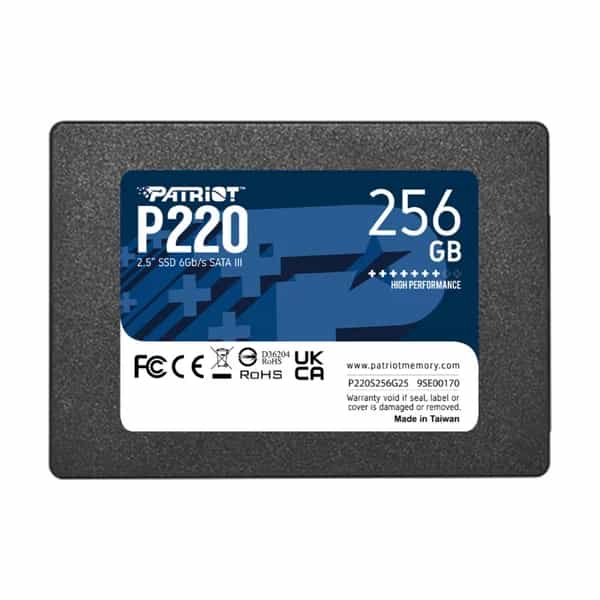 Disco SSD Patriot P220 256GB 2.5 SATA3 PS001662