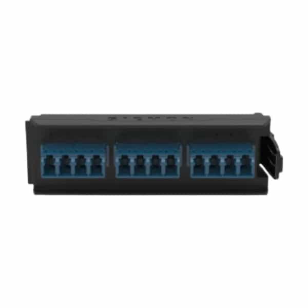 Placa adaptadora de fibra Siemon LightVerse 12 fibras LC adaptador azul LVA12-LCU-BC-A