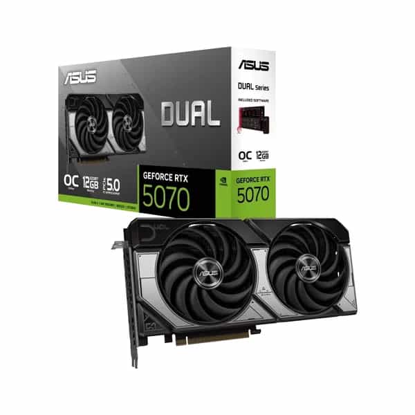 Placa de Video ASUS NVIDIA GeForce DUAL RTX5070 O12G GDDR7