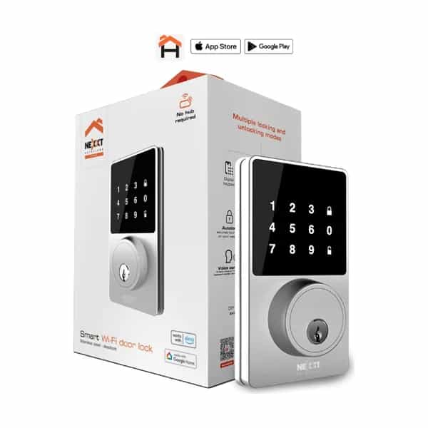 Cerradura inteligente Nexxt con conexión WiFi Smart Home NHS-D100