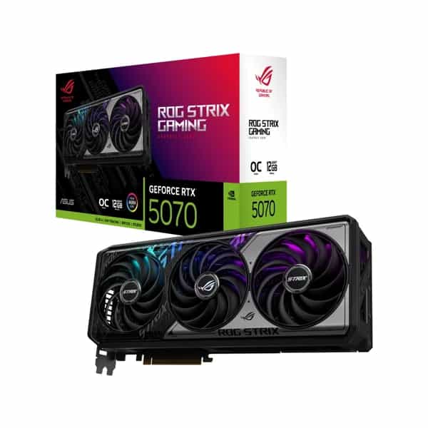 Placa de Video ASUS NVIDIA GeForce ROG STRIX RTX5070 12GB GDDR7 OC Edition