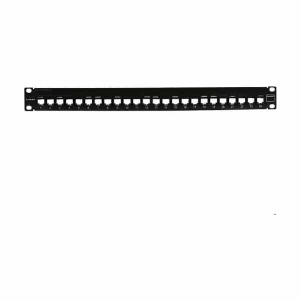 Patch panel modular vacío Siemon UltraMAX UTP 24 puertos 1U negro