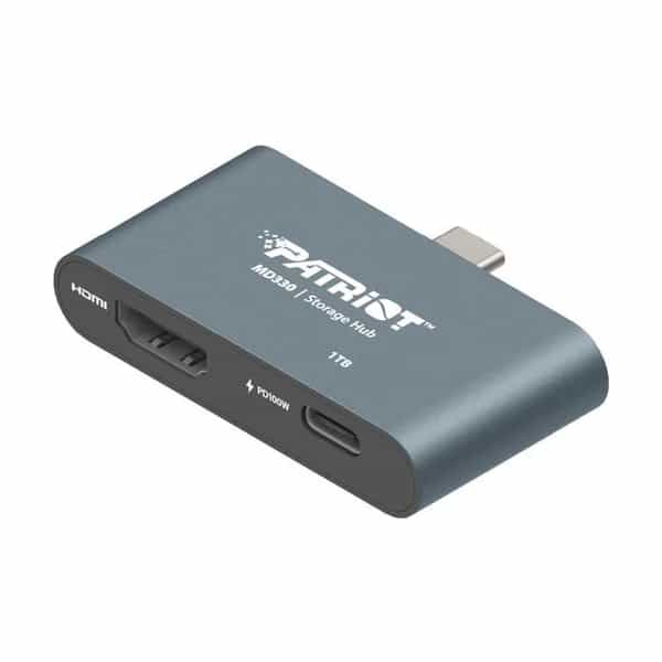 Memoria USB-C Patriot Mobile MD330 512 GB con salida HDMI 4K y carga PD PMD512GH013