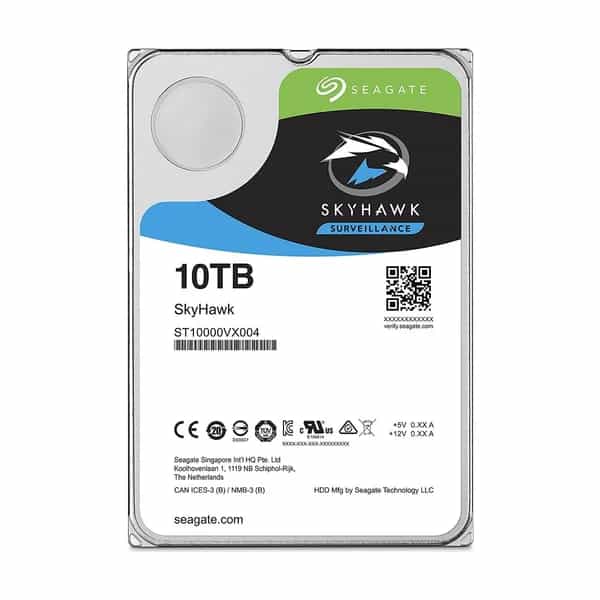 Disco rígido Seagate SkyHawk 10TB SATA III 256MB para CCTV ST10000VE001