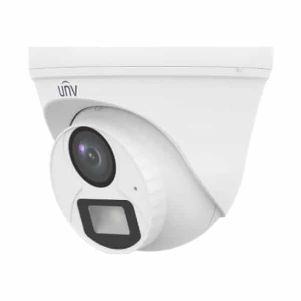Cámara domo turret analógica Uniview 2MP 2.8mm ColorHunter Dual Light UAC-T112-AF28-DL
