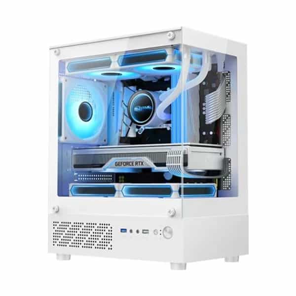 Gabinete Gamer Formula V Line Crystal Z1CM Plus White