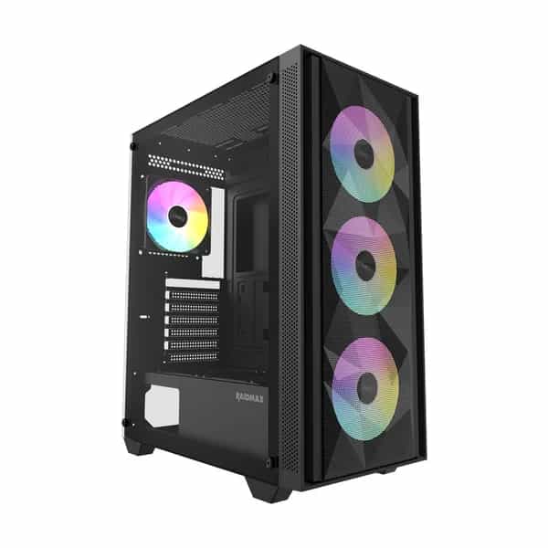 Gabinete Gamer Raidmax Vector V217 Black ARGB TG