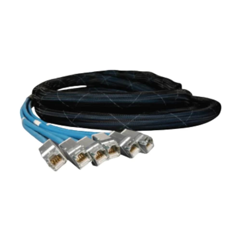 Cable troncal de cobre Siemon Cat 6A F/UTP 6 ramas ZMAX Hybrid violeta LSOH 10m TELD8E-H1H1010M