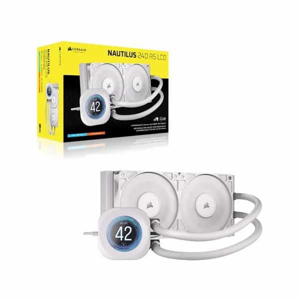Water cooler Corsair Nautilus 240 RS LCD AIO 240 mm blanco CW-9061032-WW