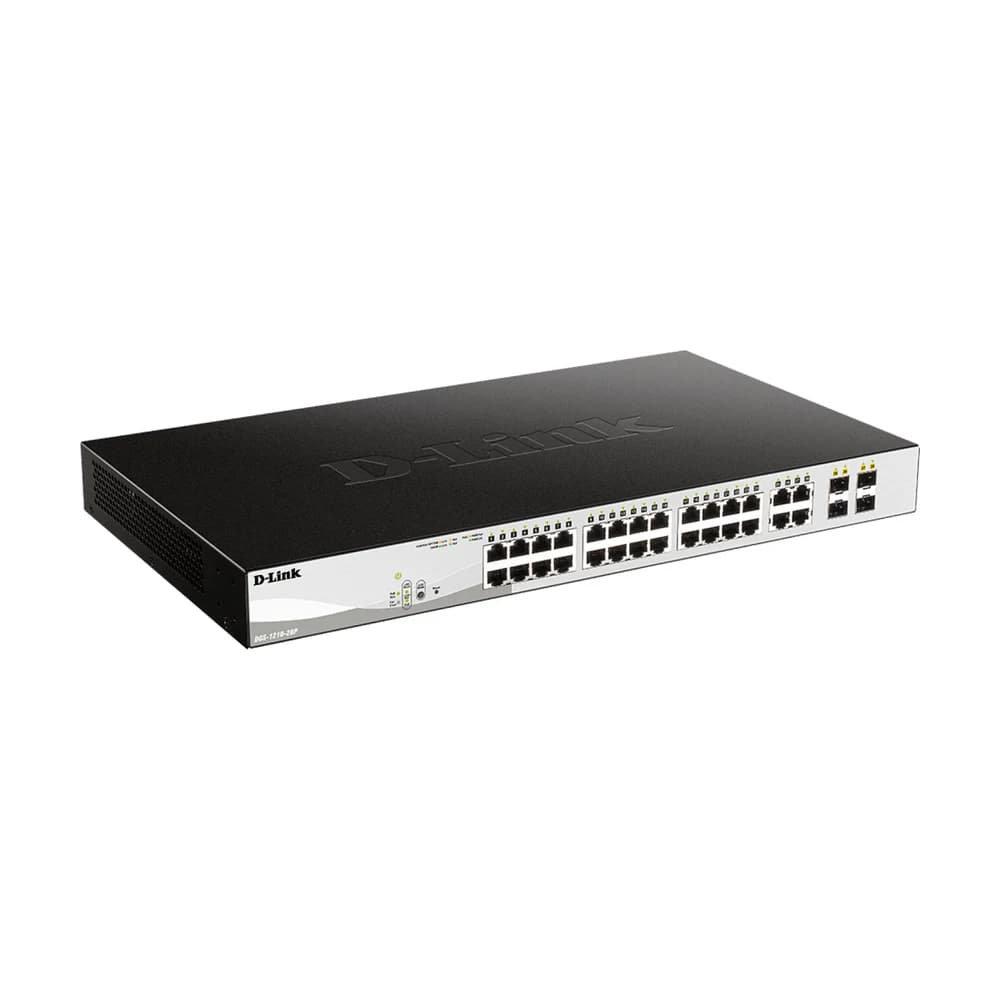 Switch D-Link DGS-1210-28P 24 puertos 10/100/1000BASE-T PoE + 4 100/1000