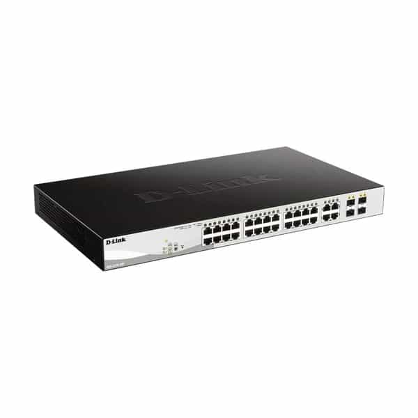 Switch D-Link DGS-1210-28P 24 puertos 10/100/1000BASE-T PoE + 4 100/1000