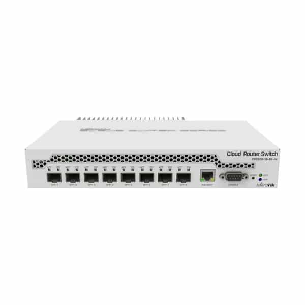 Switch MikroTik CRS309-1G-8S+IN 8 puertos SFP+ + 1 Ethernet Gigabit sin fuente