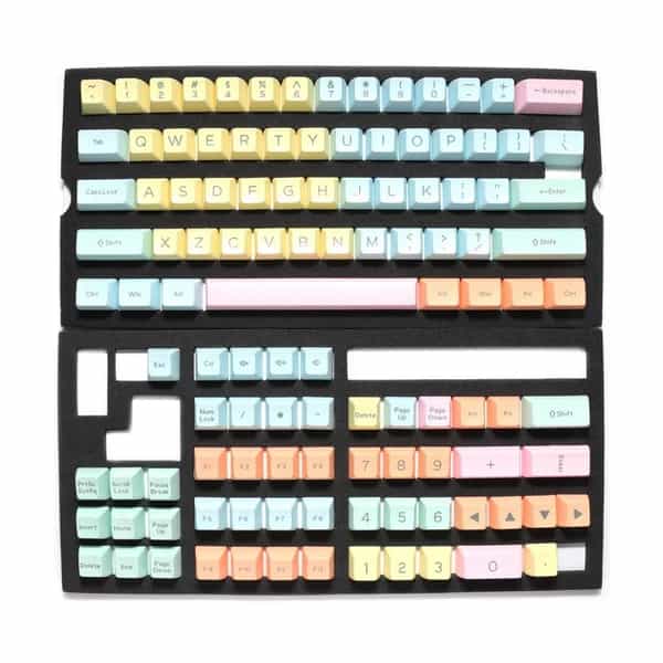 Set de keycaps Ducky Cotton Candy 108 teclas Double Shot DKSA108-USADZZHSC