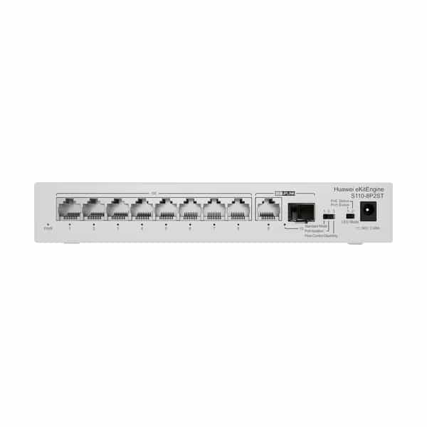 Switch Huawei eKit S110-8P2ST 8 puertos Gigabit PoE+ 20Gbps