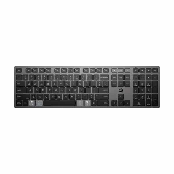 Teclado Inalámbrico Recargable HP 720 Multi Dispositivos Negro 9T5B1AA