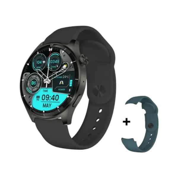 Smartwatch Argomtech C61 Black aluminio pantalla 1.45" 2 correas Black y Green