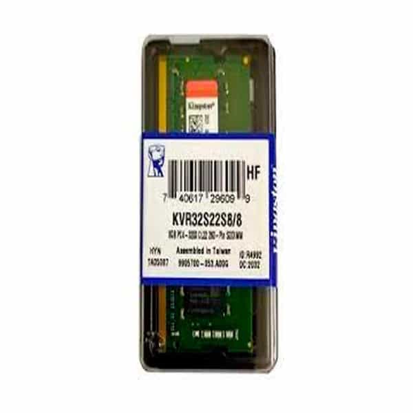 Memoria RAM Kingston SODIMM 8GB DDR4 3200MHz sin ECC KVR32S22S8/8