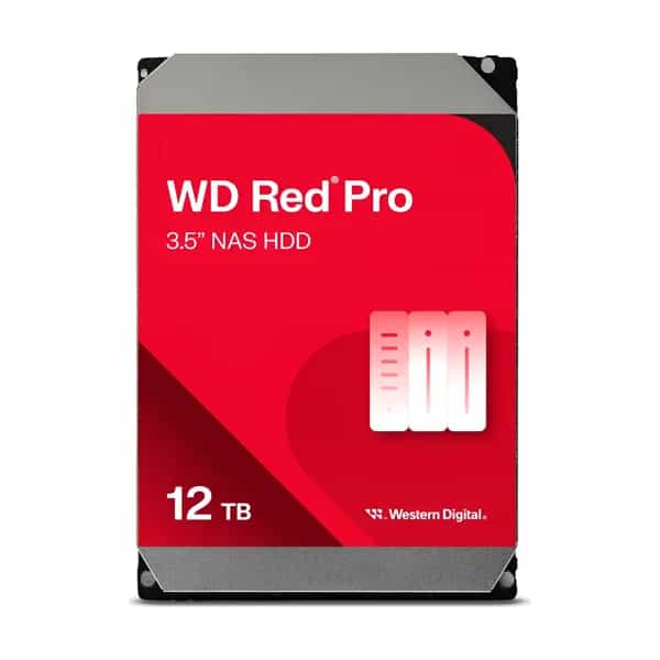 Disco duro Western Digital NAS Red Pro 12TB 3.5" SATA 7200RPM CMR 512MB WD122KFBX