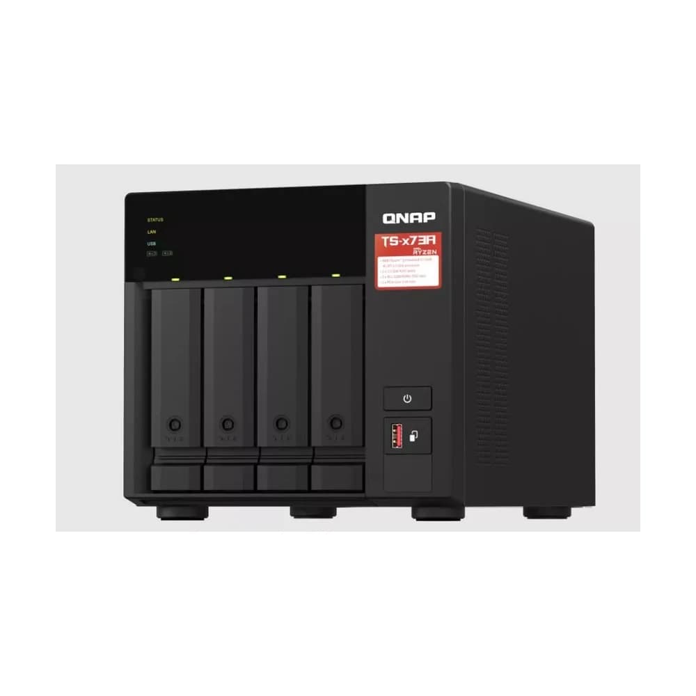 NAS QNAP TS-473A 4 bahías AMD Ryzen V1500B 8GB 2.5GbE