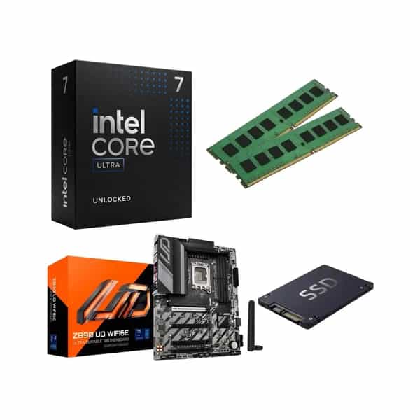Combo de actualización Ecovision Core Ultra 7 265K + Z890 + 32 GB DDR5 + SSD 1 TB (sin gabinete)