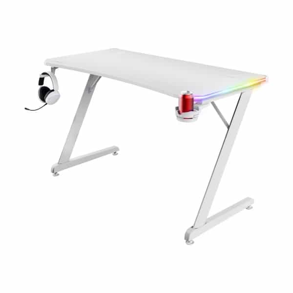 Escritorio Trust GXT709W Luminus RGB White