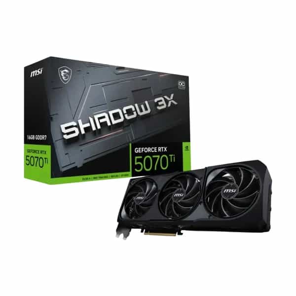 Placa de video MSI RTX 5070 Ti Shadow 3X OC 16GB 912-V531-465