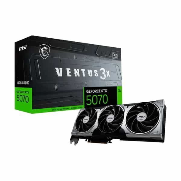 Placa de Video MSI GeForce RTX 5070 12G VENTUS 3X OC GDDR7 192-bit 912-V532-205