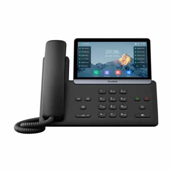 Teléfono IP Yealink SIP-T77U 16 líneas PoE pantalla táctil 7" sin fuente