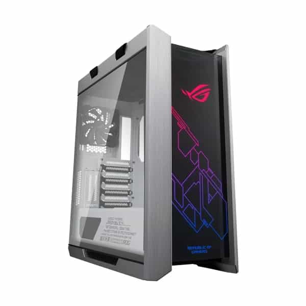 Gabinete ASUS ROG Strix Helios White Edition GX601 mid tower EATX blanco ARGB 90DC0023-B38000