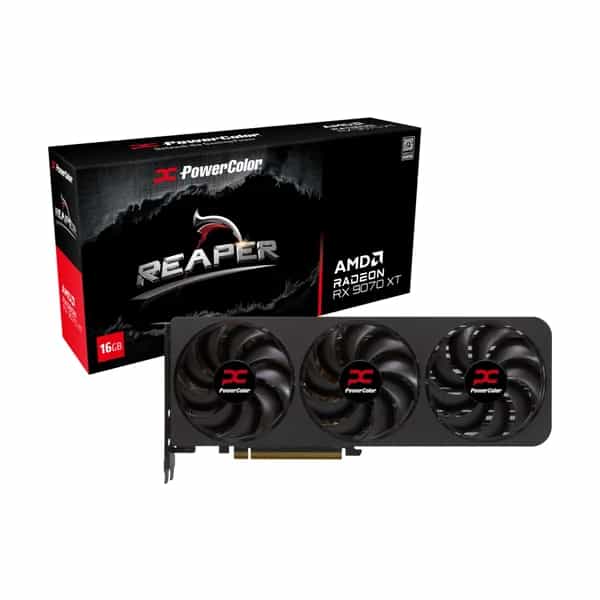 Placa de Video Powercolor Reaper AMD Radeon RX 9070 XT 16GB GDDR6