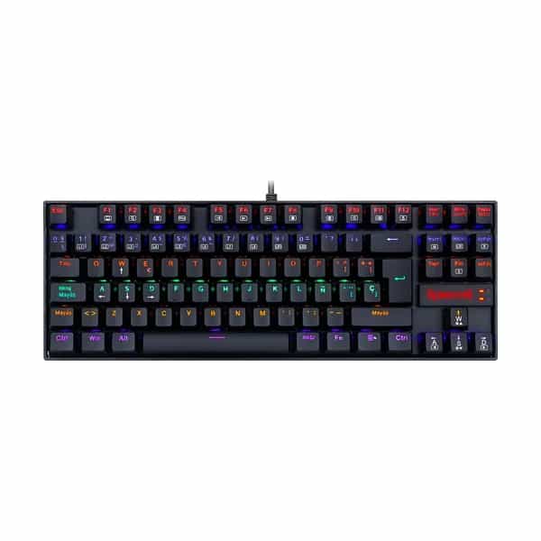 Teclado Redragon Kumara 2 K552 Rainbow Negro