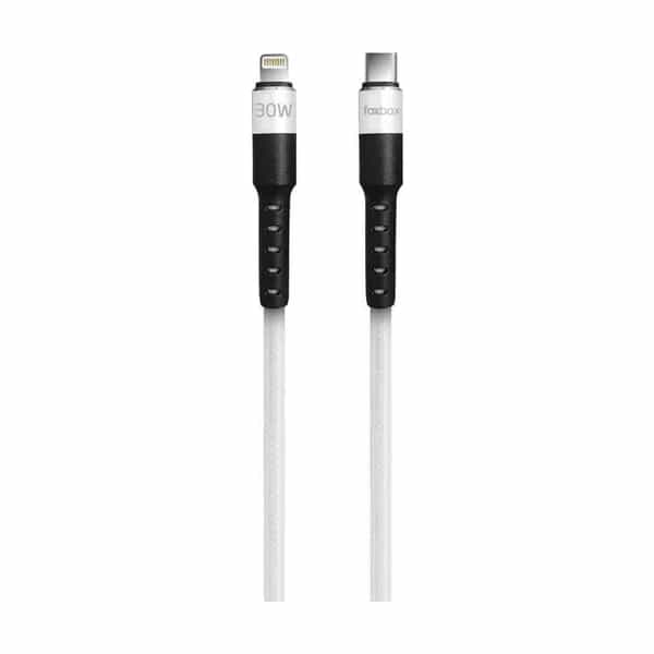 Cable Foxbox Round Pro USB-C a USB-C 1.25 m blanco