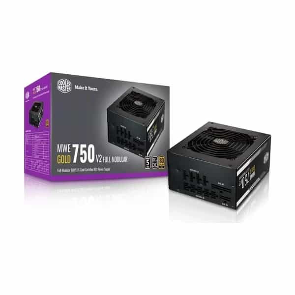 Fuente Cooler Master MWE Gold 750 V3 750W 80 Plus Gold ATX 3.1 negra MPE-7506-ACAG-BAR