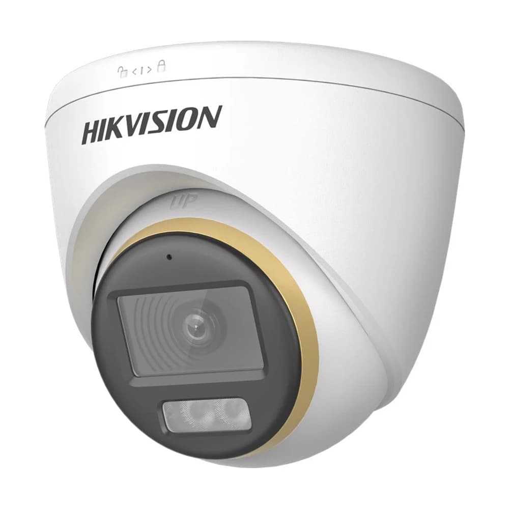 DS-2CE72DF3T-LFS Cámara Turret Fija 2 MP Colorvu Smart Hybrid Light con Aud